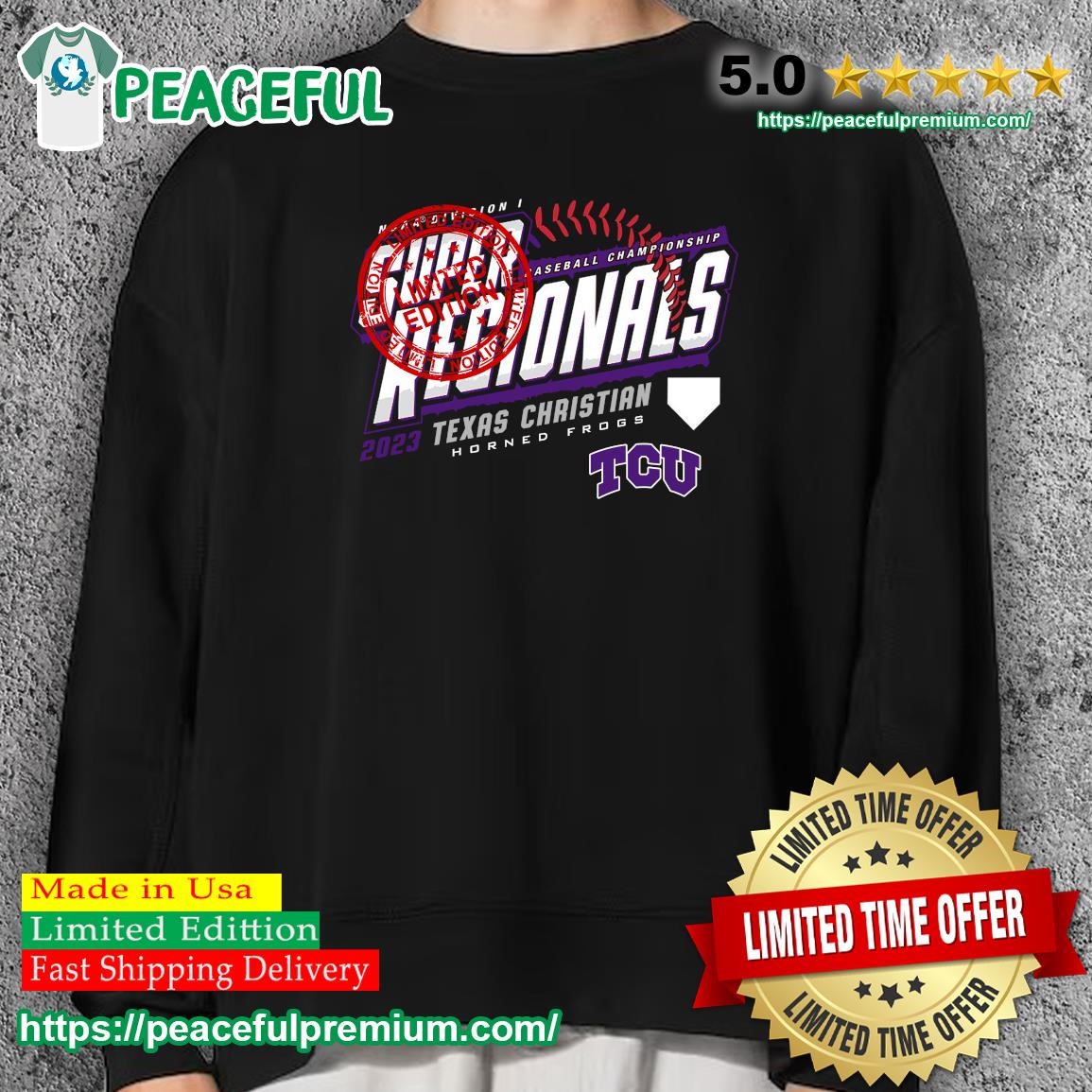 TCU Horned Frogs NCAA Division I Baseball Championship The Road To Omaha  2023 Shirt, hoodie, sweater, long sleeve and tank top