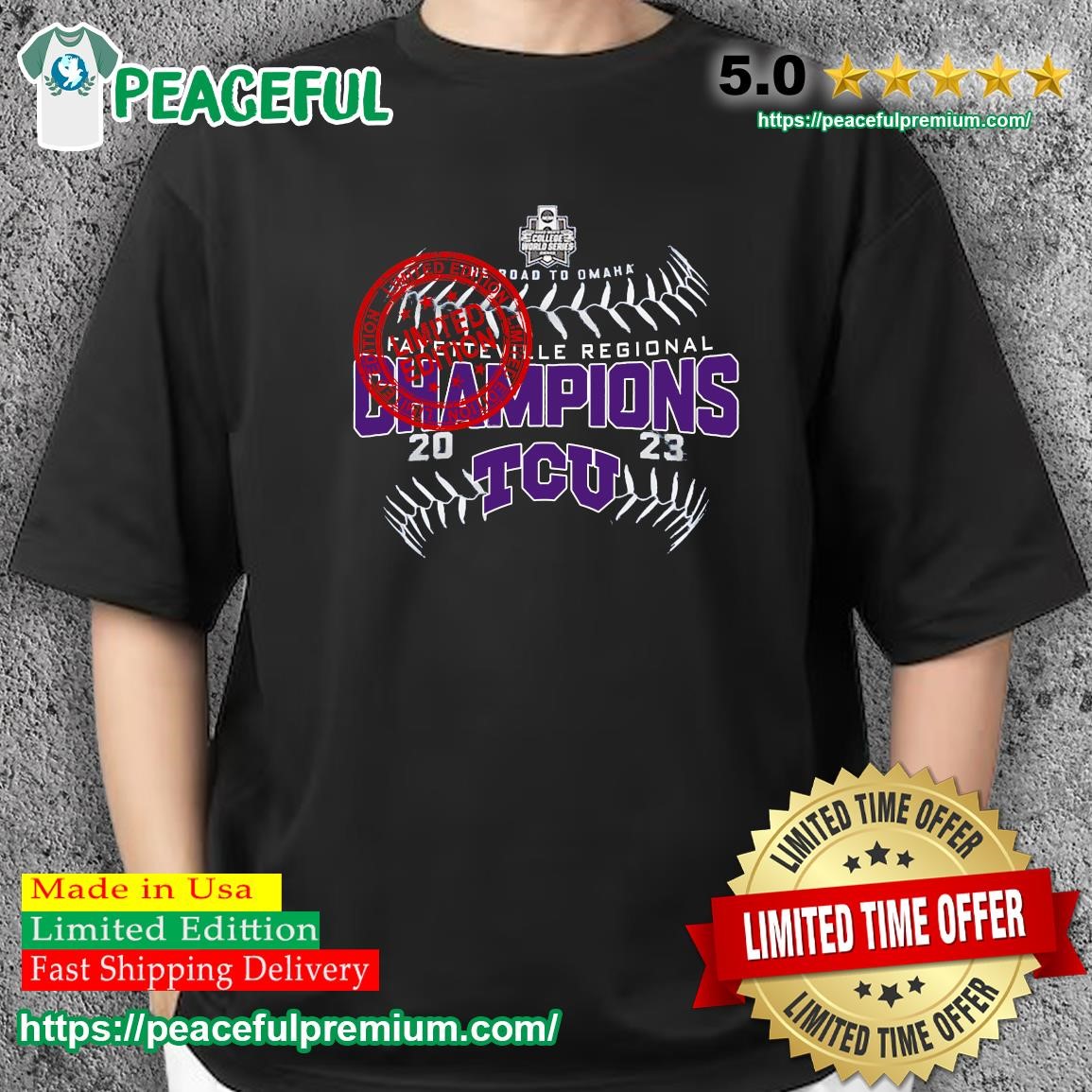 TCU Horned Frogs NCAA Division I Baseball Championship The Road To Omaha  2023 Shirt, hoodie, sweater, long sleeve and tank top