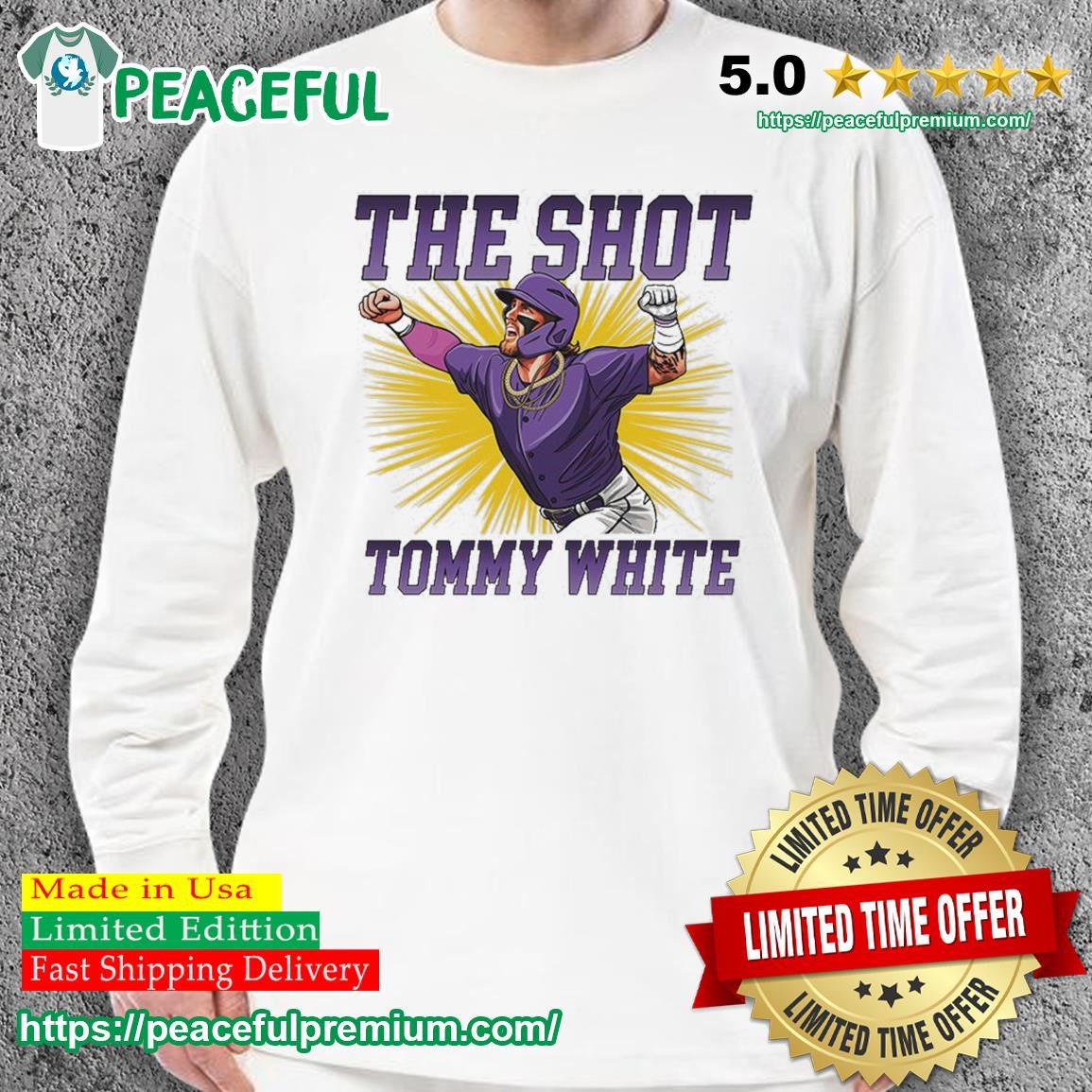 The Shot Tommy White LSU Tigers Shirt sweater.jpg