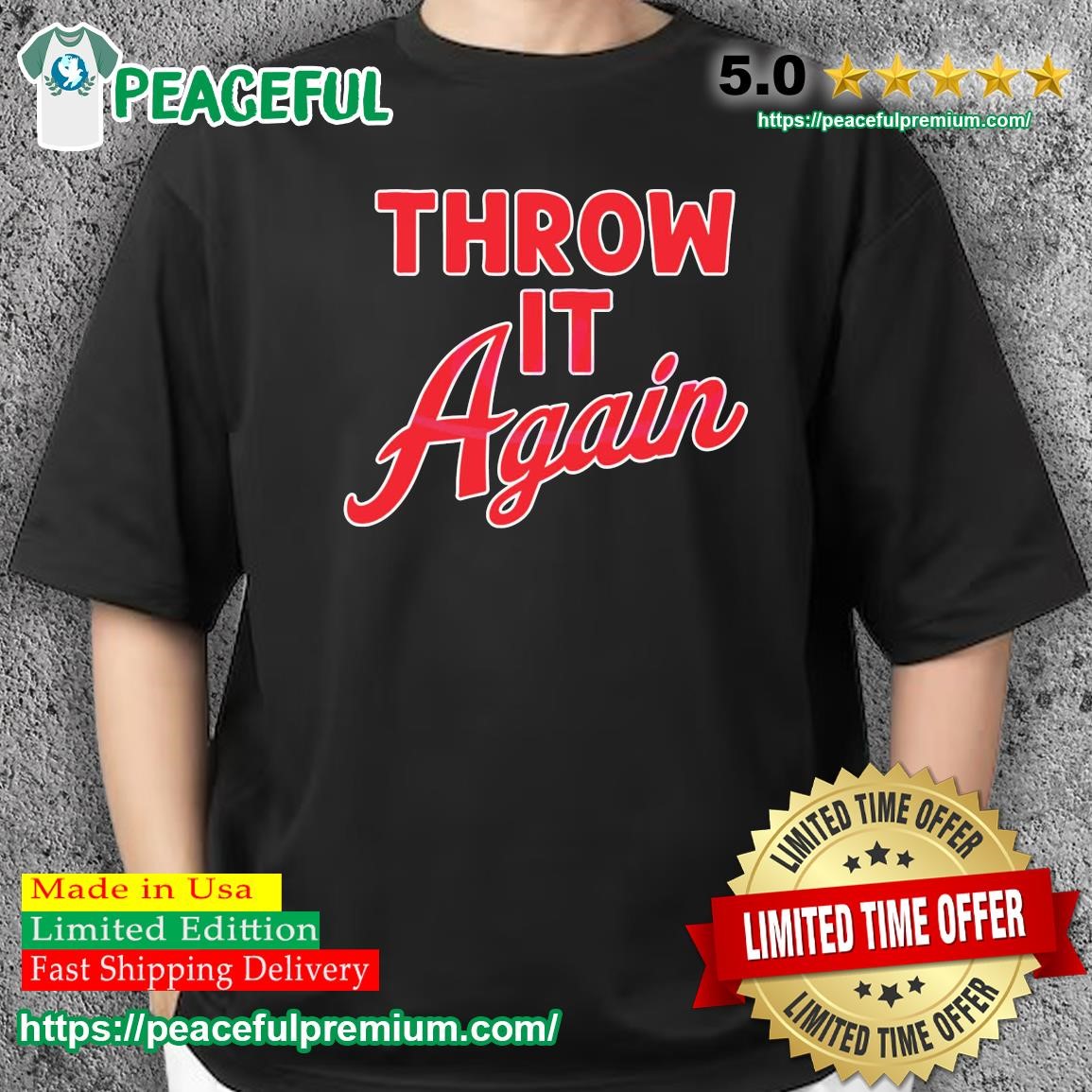 Throw It Again Braves Baseball Shirt