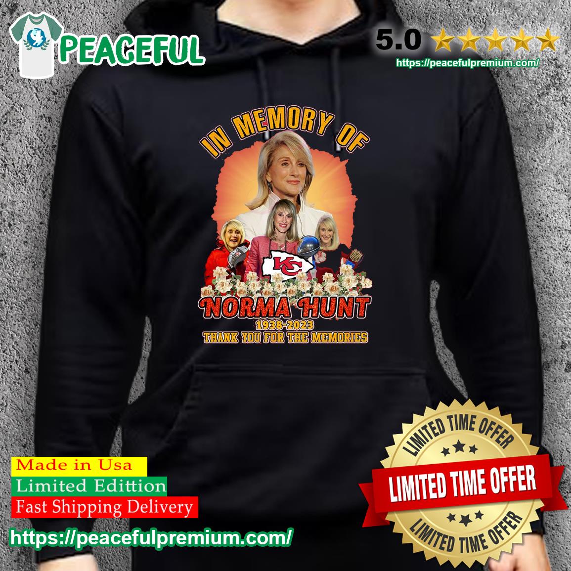 In memory of Norma Hunt Kansas City Chiefs women's 1938 2023 shirt, hoodie,  sweater, long sleeve and tank top