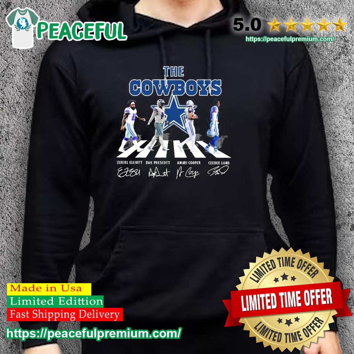 The Cowboys Ezekiel Elliott Dak Prescott Abbey Road Signatures Shirt,  hoodie, sweater, long sleeve and tank top