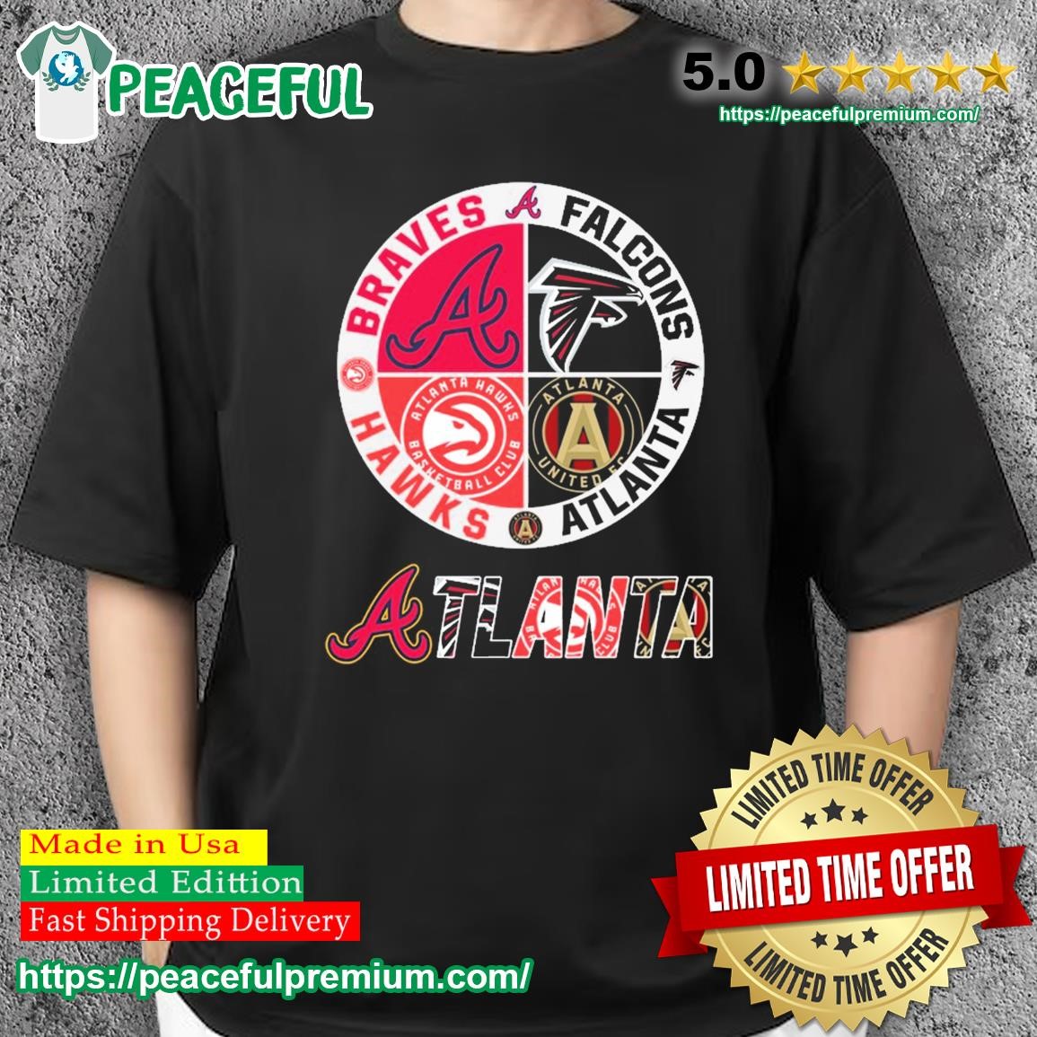 Atlanta Braves Atlanta Hawks Atlanta United Fc Falcons Atlanta Hawks logo  2023 shirt, hoodie, sweater, long sleeve and tank top