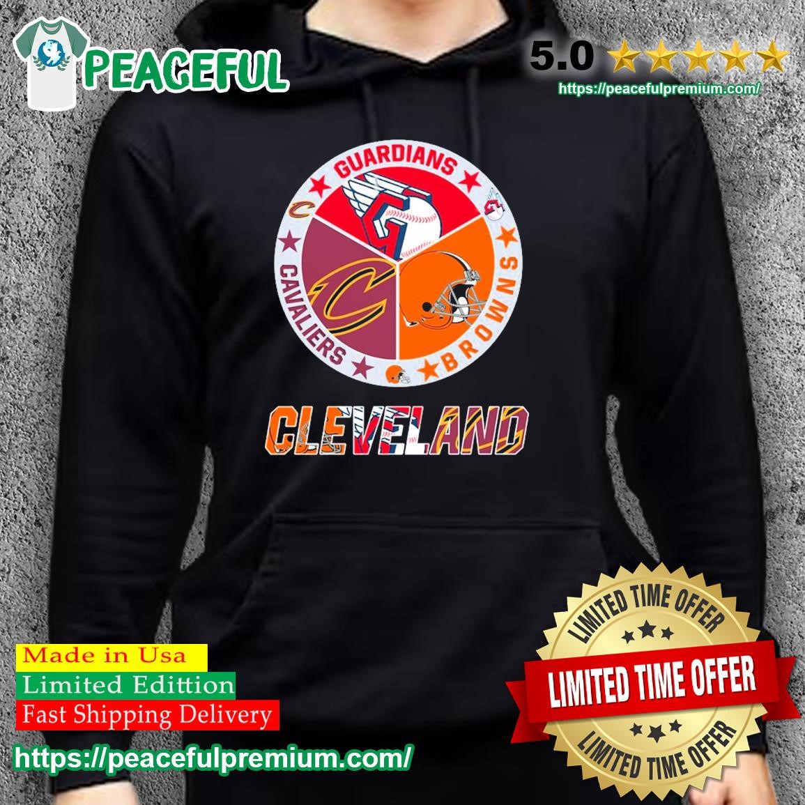 Cleveland Guardians Browns Cavaliers logo teams shirt, hoodie, sweater and  v-neck t-shirt