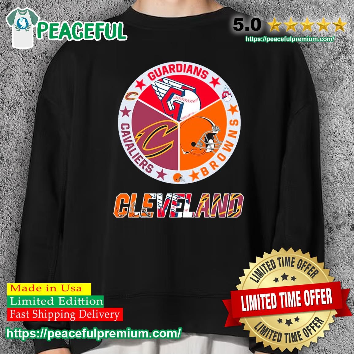 Cleveland Cavaliers Browns Guardians Sports Teams Logos Shirt, hoodie,  sweater, long sleeve and tank top