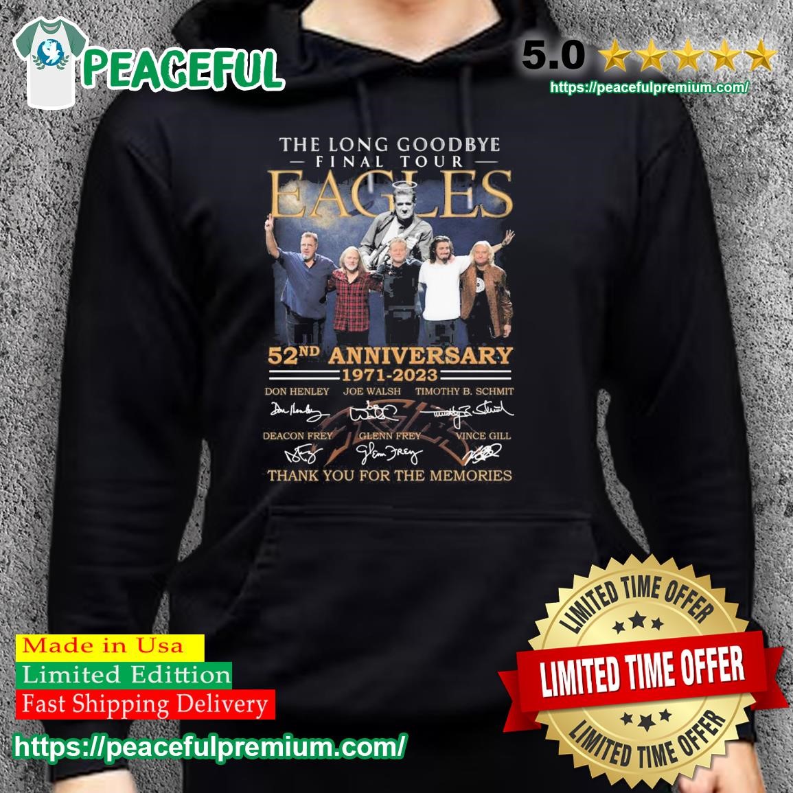 The Eagles Shirt The Long Goodbye Final Tour 2023 T-Shirt The