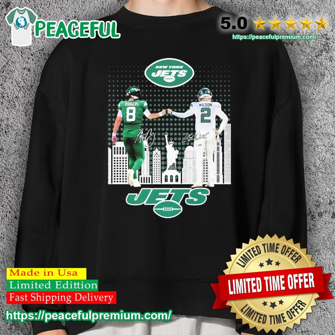 Aaron Rodgers New York Jets signature 2023 shirt, hoodie, sweater