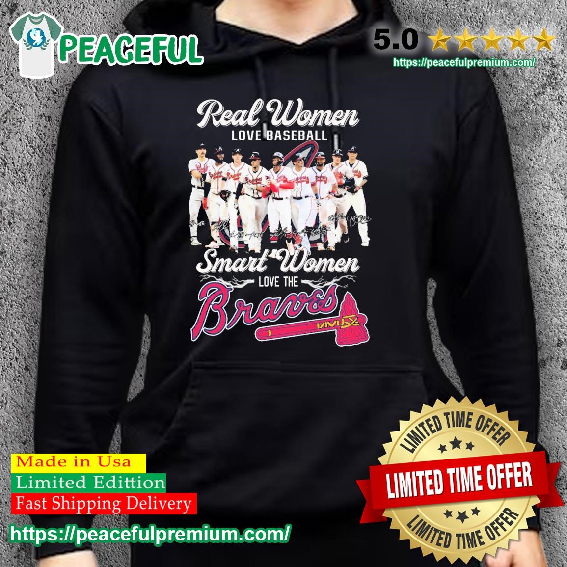 Real Women love baseball smart women love the Atlanta Braves signature 2023  shirt, hoodie, sweater, long sleeve and tank top