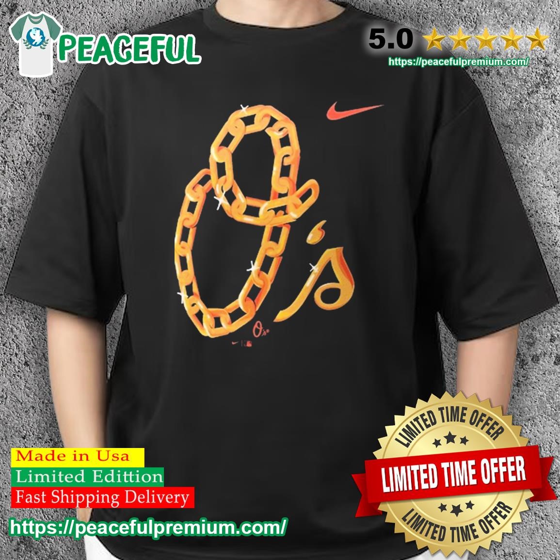 Baltimore Orioles Nike Os Chain Shirt - Shibtee Clothing