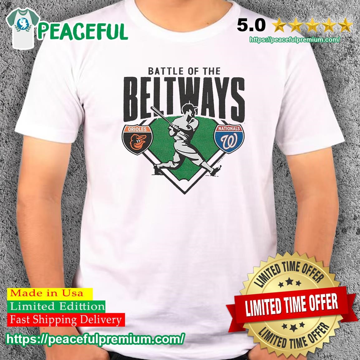 Battle Of The Beltways Baltimore Orioles Vs Washington Nationals Shirt,  hoodie, sweater, long sleeve and tank top