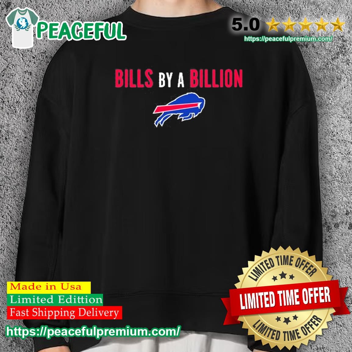 Buffalo By A Billion - Buffalo Bills - Buffalo Bills crewneck