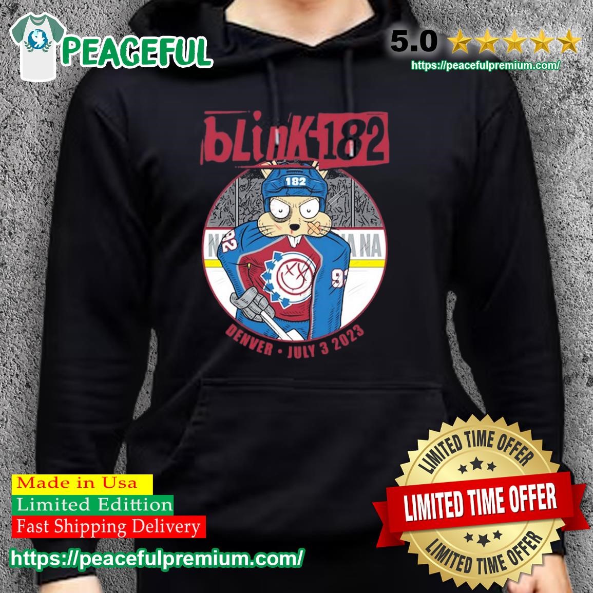 Official july 3 2023 Blink 182 Denver Event Colorado Avalanche T-Shirt,  hoodie, sweater, long sleeve and tank top