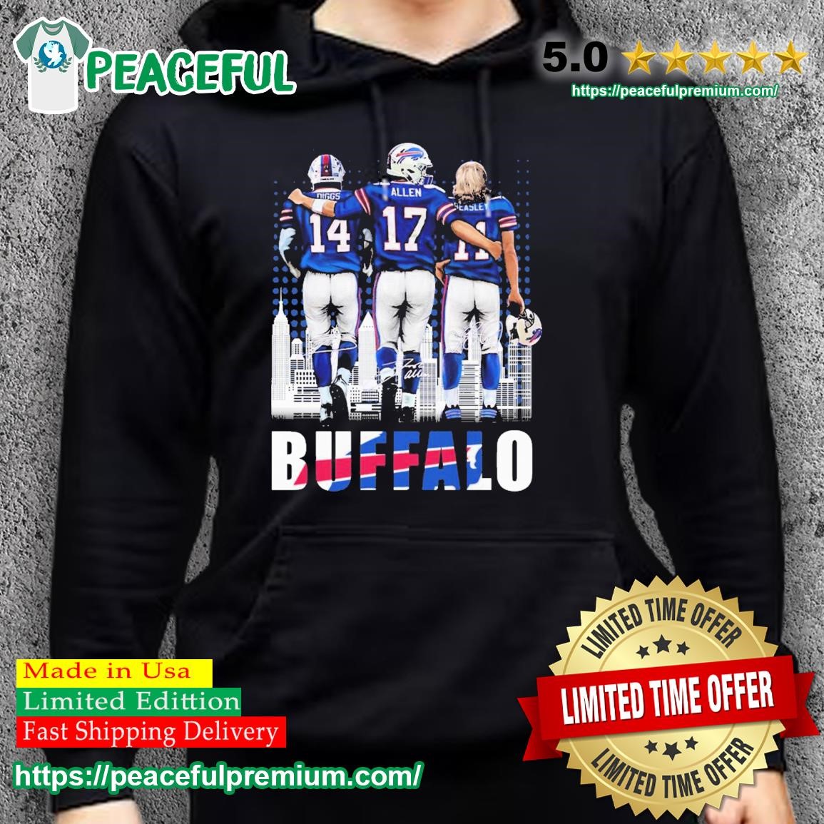 Buffalo Skyline Stefon Diggs Josh Allen And Cole Beasley Signatures Shirt,  hoodie, sweater, long sleeve and tank top