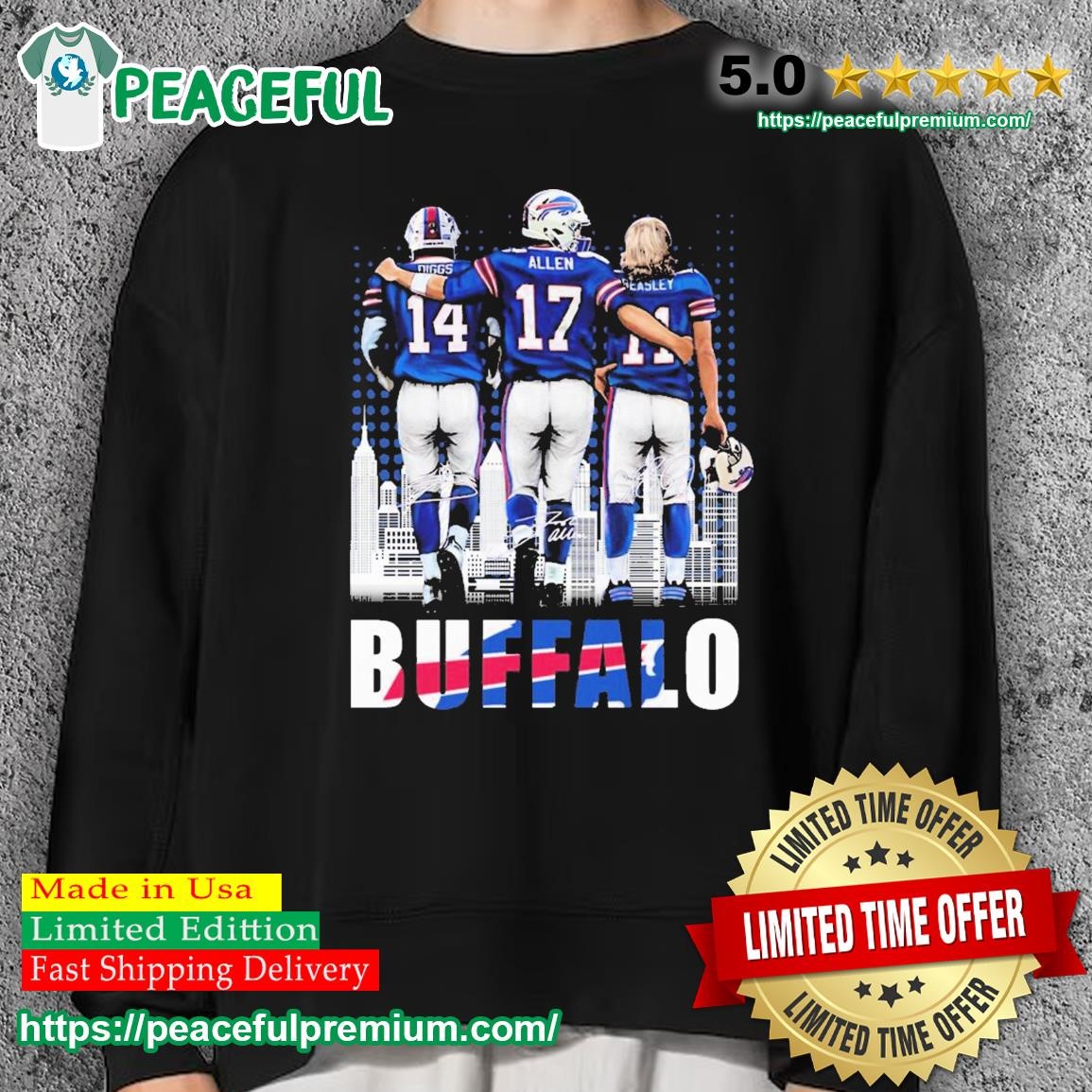 Buffalo Skyline Stefon Diggs Josh Allen And Cole Beasley Signatures Shirt,  hoodie, sweater, long sleeve and tank top