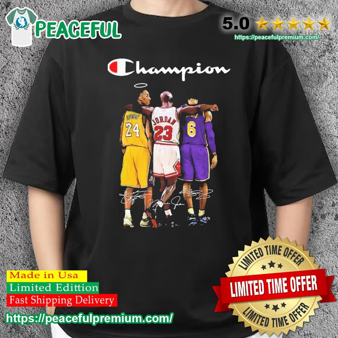 lebron mj kobe shirt