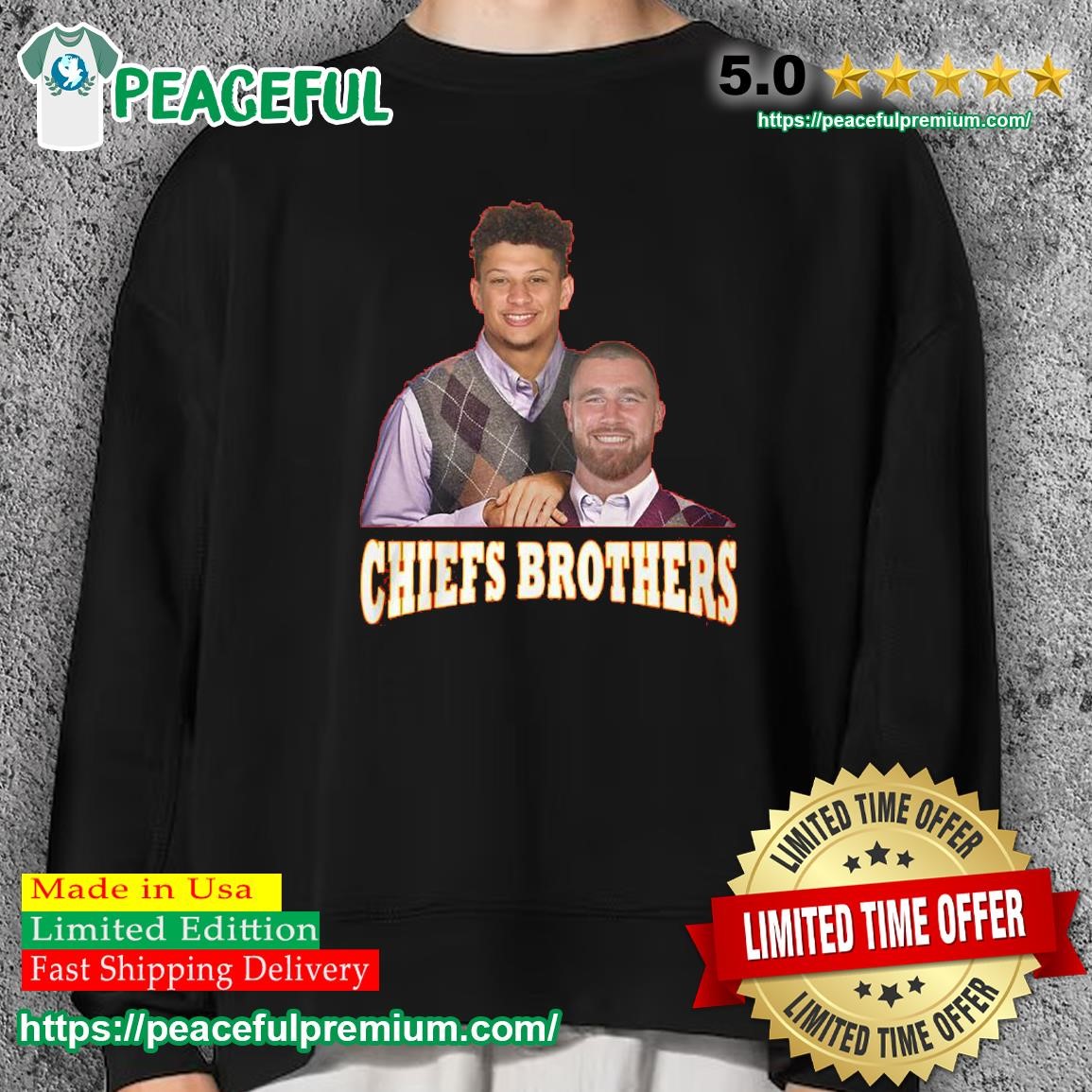 Travis Kelce and Patrick Mahomes Brother shirt - Limotees