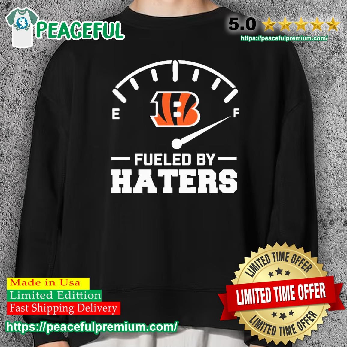 Cincinnati Crewneck Sweatshirt, Official Bengals Apparel, F