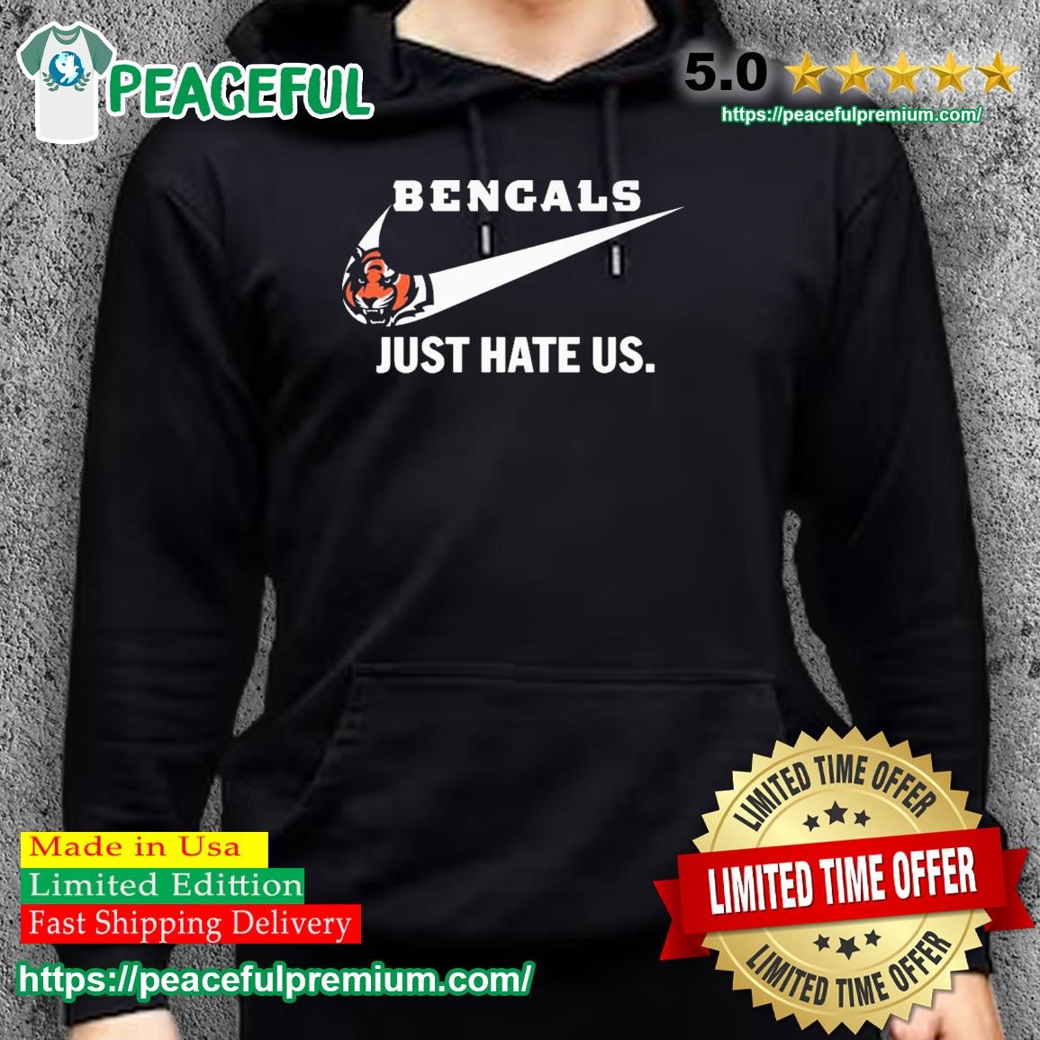 Nike Cincinnati Bengals just hate us shirt, hoodie, sweater, long sleeve  and tank top