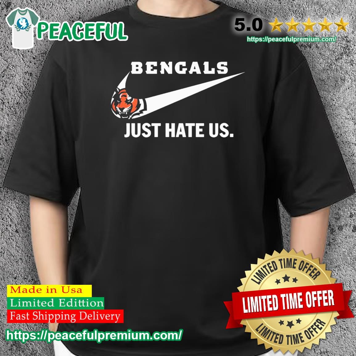 Nike Cincinnati Bengals just hate us shirt, hoodie, sweater, long sleeve  and tank top