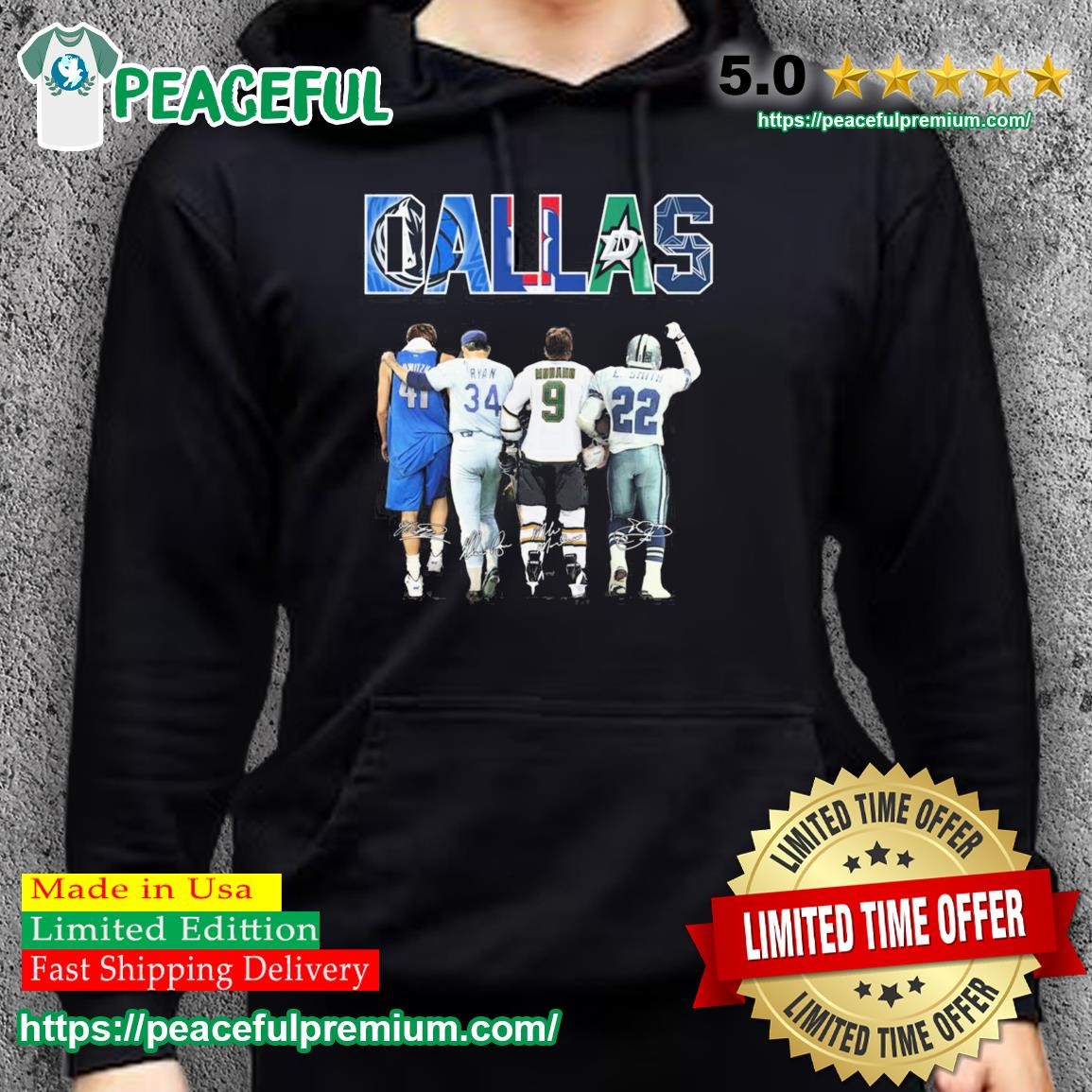 Dallas Cowboys All-Time Greats T-Shirt - TeeNavi