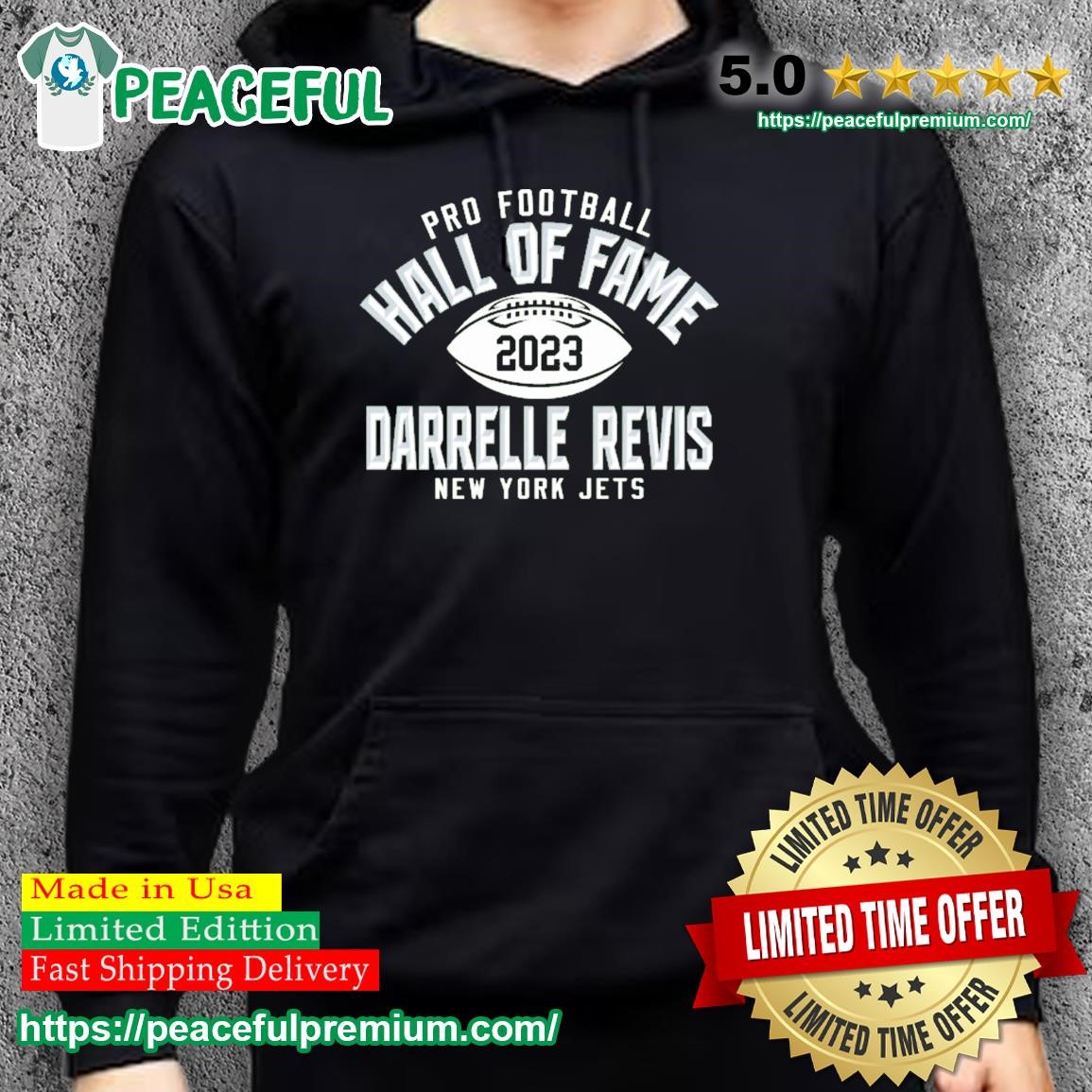 Darrelle Revis New York Jets Pro Football Hall Of Fame 2023 Shirt