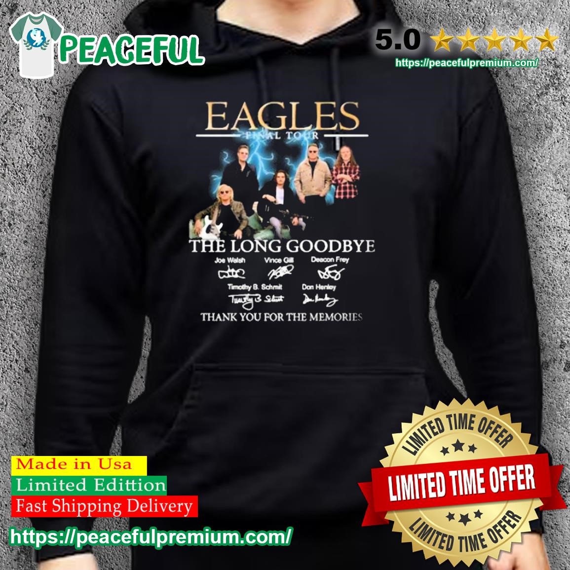 The Eagles Long Goodbye Tour 2023 Shirt Band Fan Concert Unisex Classic -  TourBandTees