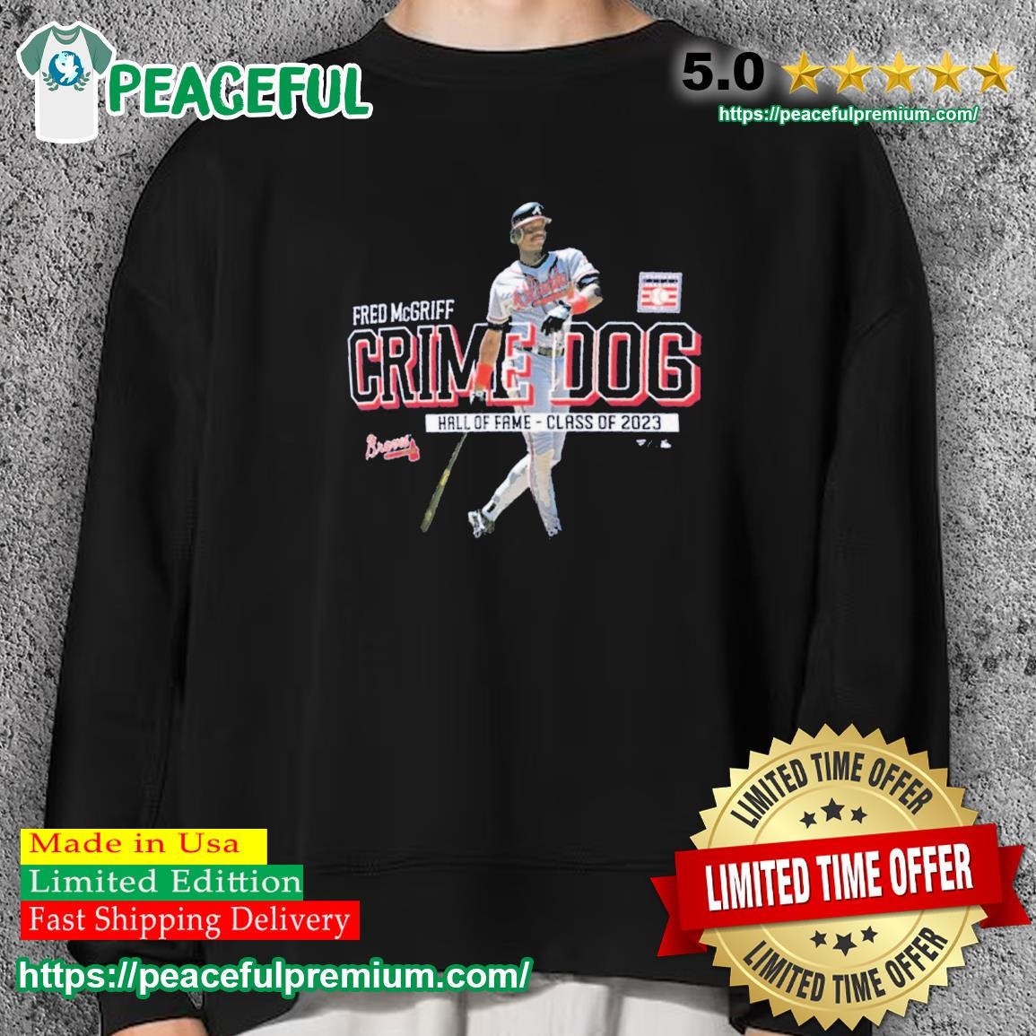 Original Fred Mcgriff Atlanta Braves Baseball Hall Of Fame Class Of 2023  T-shirt,Sweater, Hoodie, And Long Sleeved, Ladies, Tank Top