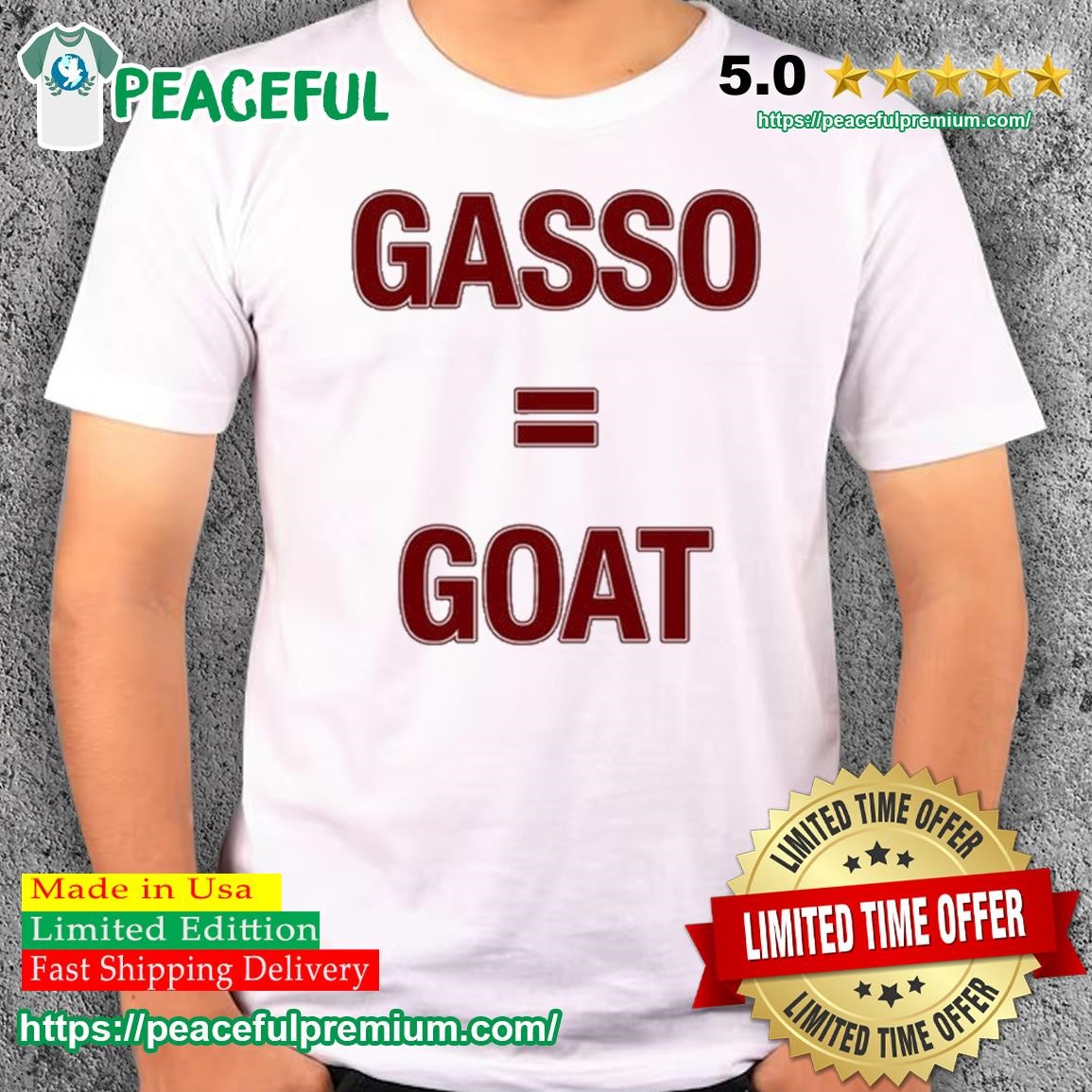 Official Baker Mayfield Oklahoma Football Gasso = Goat Shirt