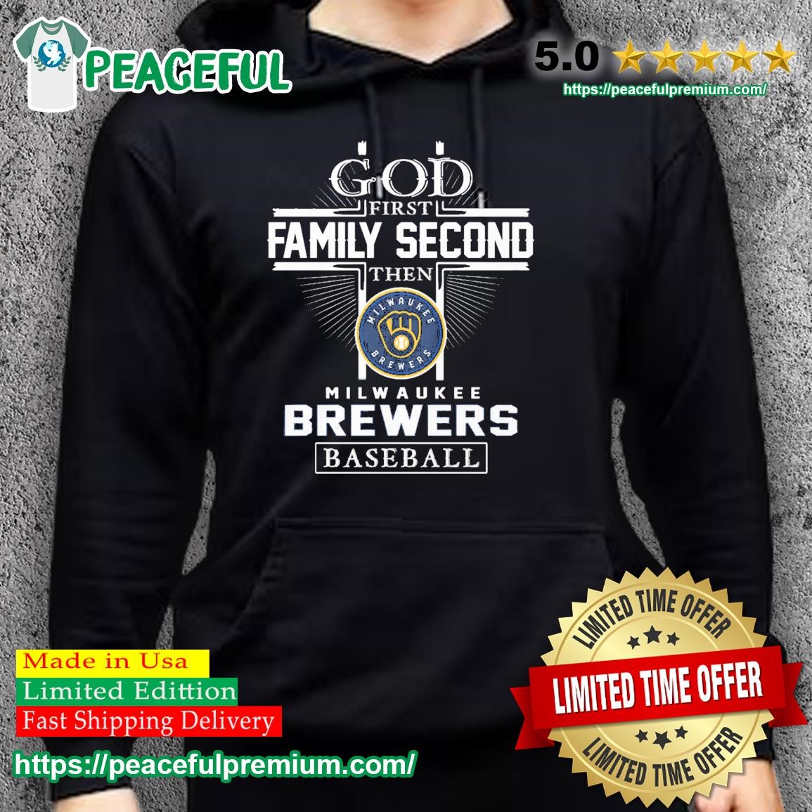 God First Family second then Milwaukee Brewers baseball shirt, hoodie,  sweater, long sleeve and tank top