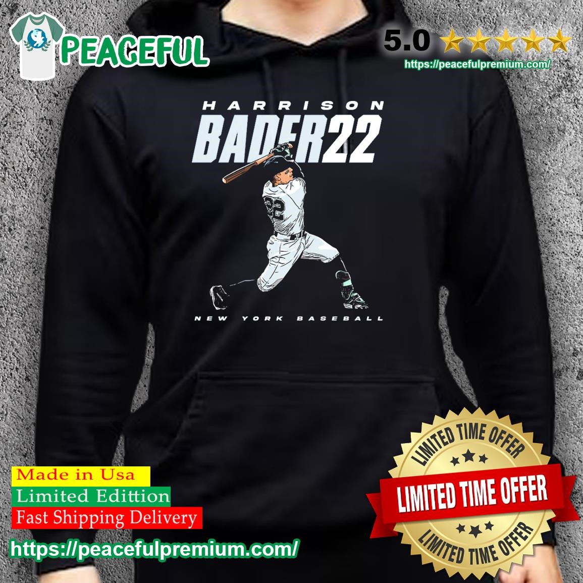 Harrison Bader 22 New York Baseball Shirt, hoodie, sweater, long