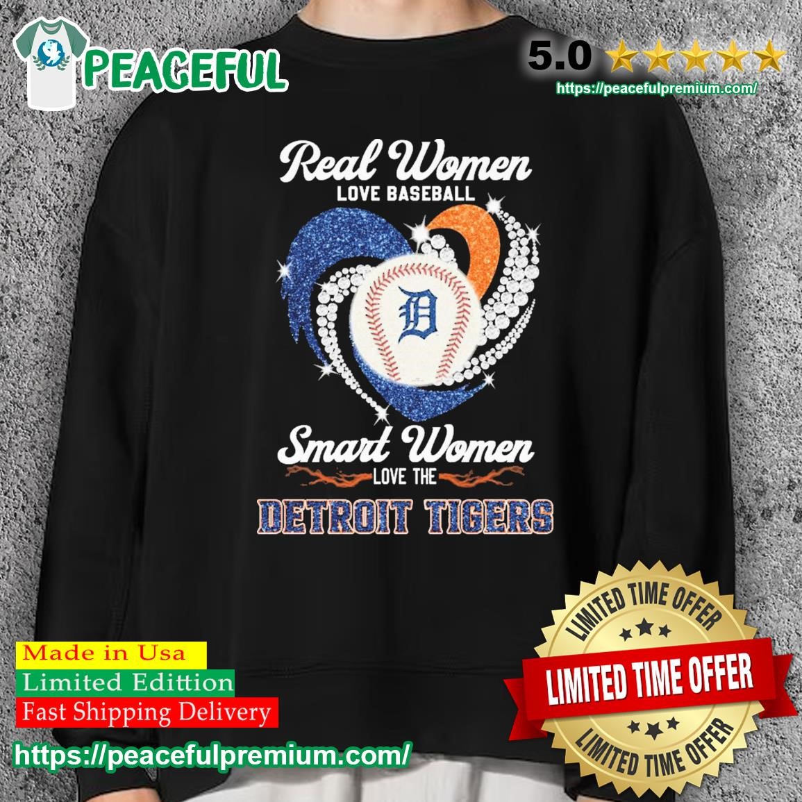 Official real Women Love Baseball Smart Women Love The Detroit Tigers T  Shirt, hoodie, sweater, long sleeve and tank top