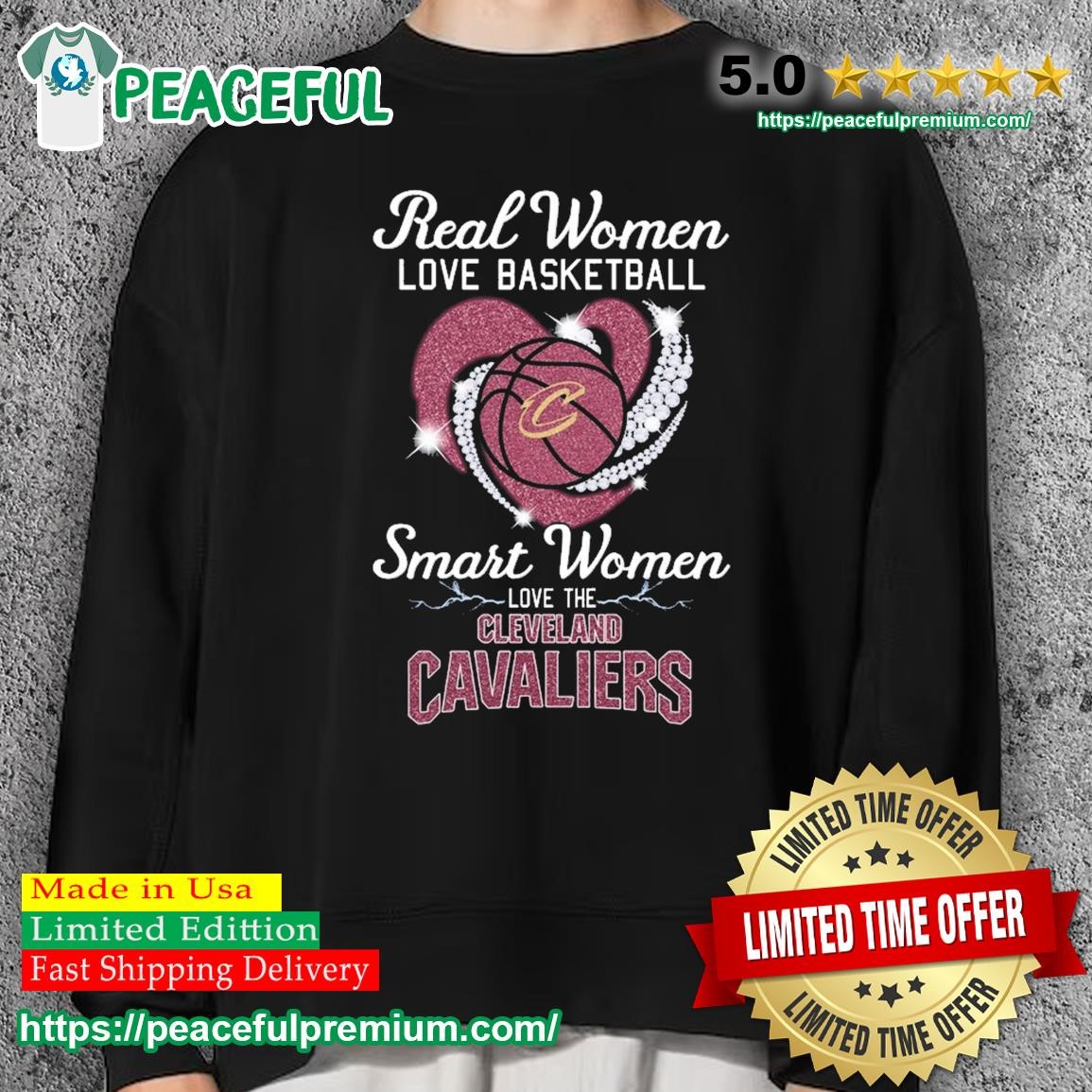 Real women love basketball smart women love the Cleveland Cavaliers t-shirt,  hoodie, sweater and long sleeve