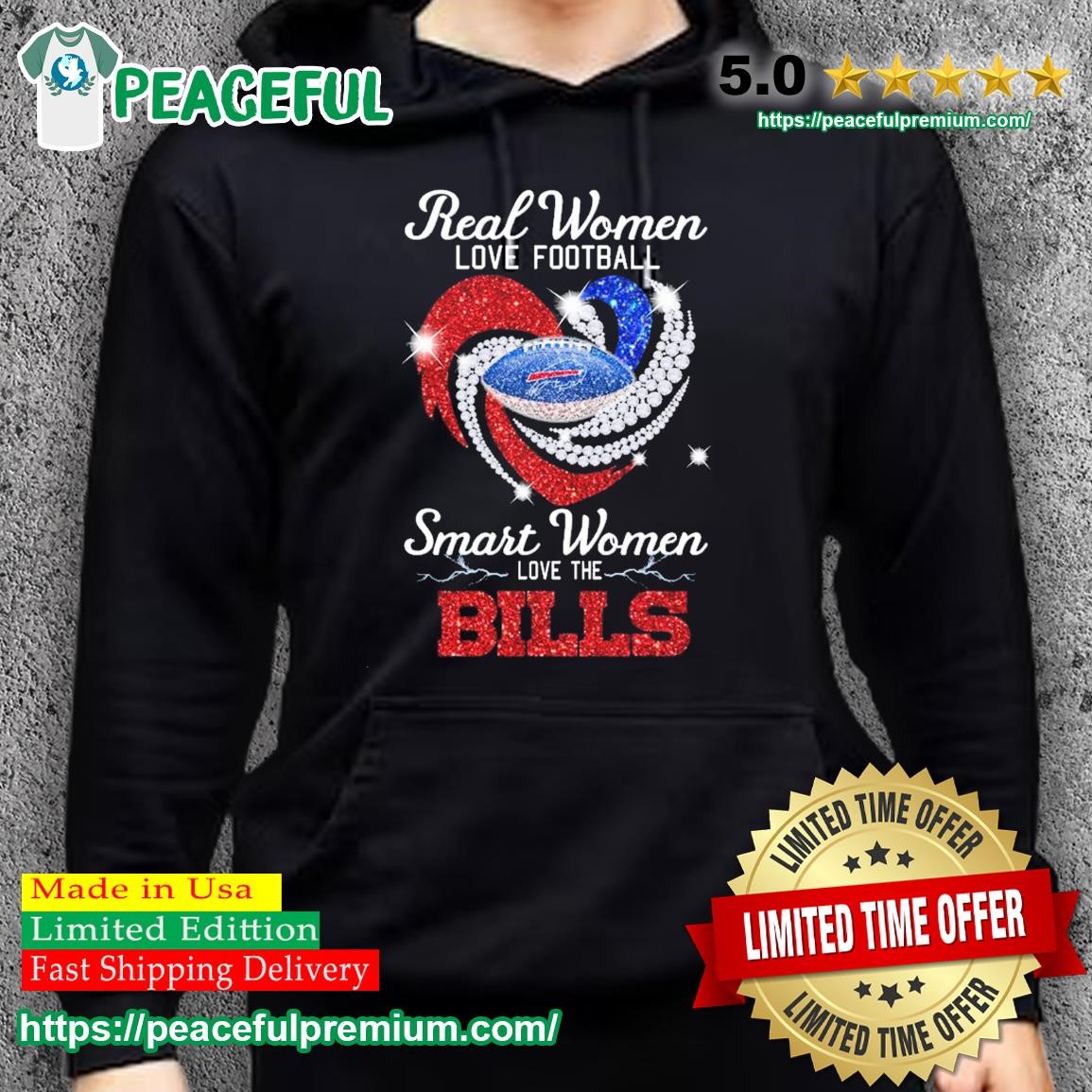 Buffalo Bills real women love football smart women love the Bills shirt,  hoodie, sweater, long sleeve and tank top