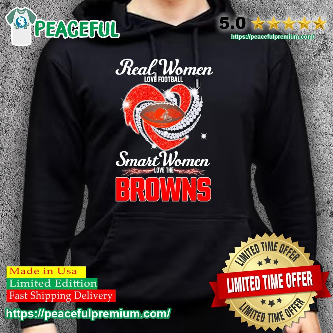 Official real Women Love Football Smart Women Love The Cleveland Browns T  Shirt, hoodie, sweater, long sleeve and tank top