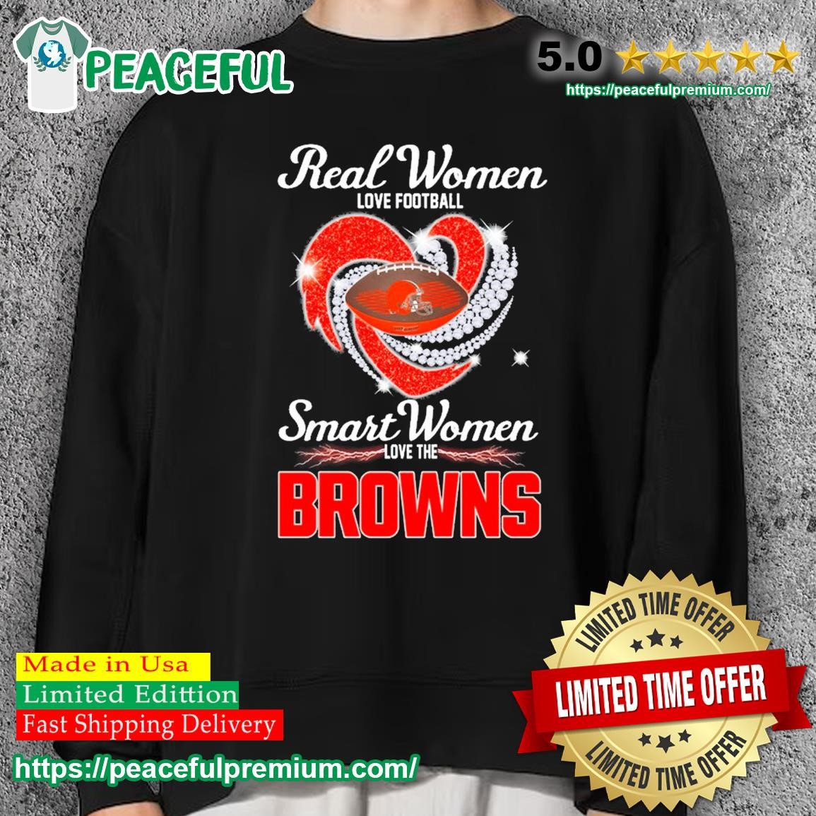 Real women love football smart women love the cleveland browns shirt,  hoodie, sweater, long sleeve and tank top