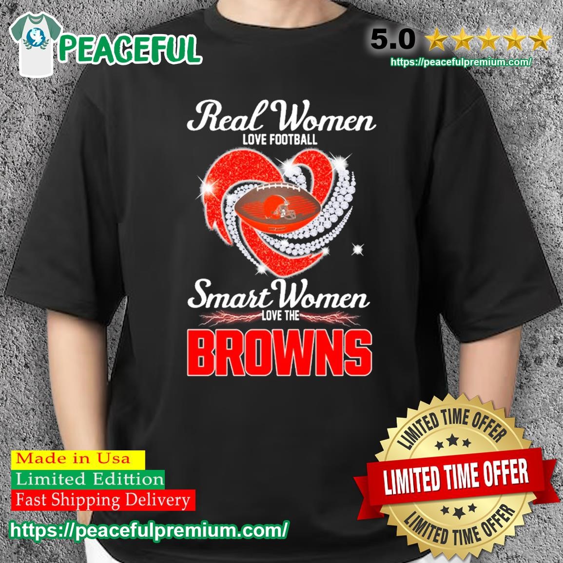 Real Women Love Football Smart Women Love The Cleveland Browns Tshirt,  hoodie, sweater, long sleeve and tank top