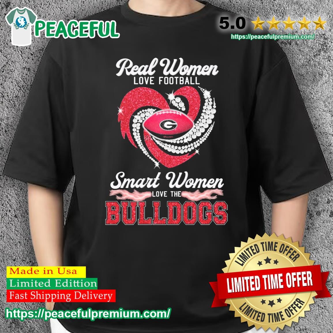 Real women love Football smart women love the Bulldogs logo shirt, hoodie,  sweater, long sleeve and tank top