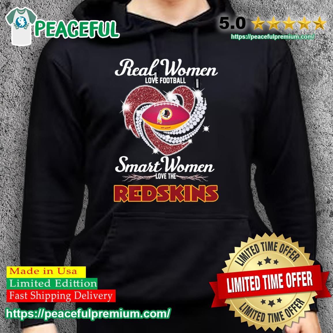 This girl love her Washington Redskins shirt, hoodie, sweater