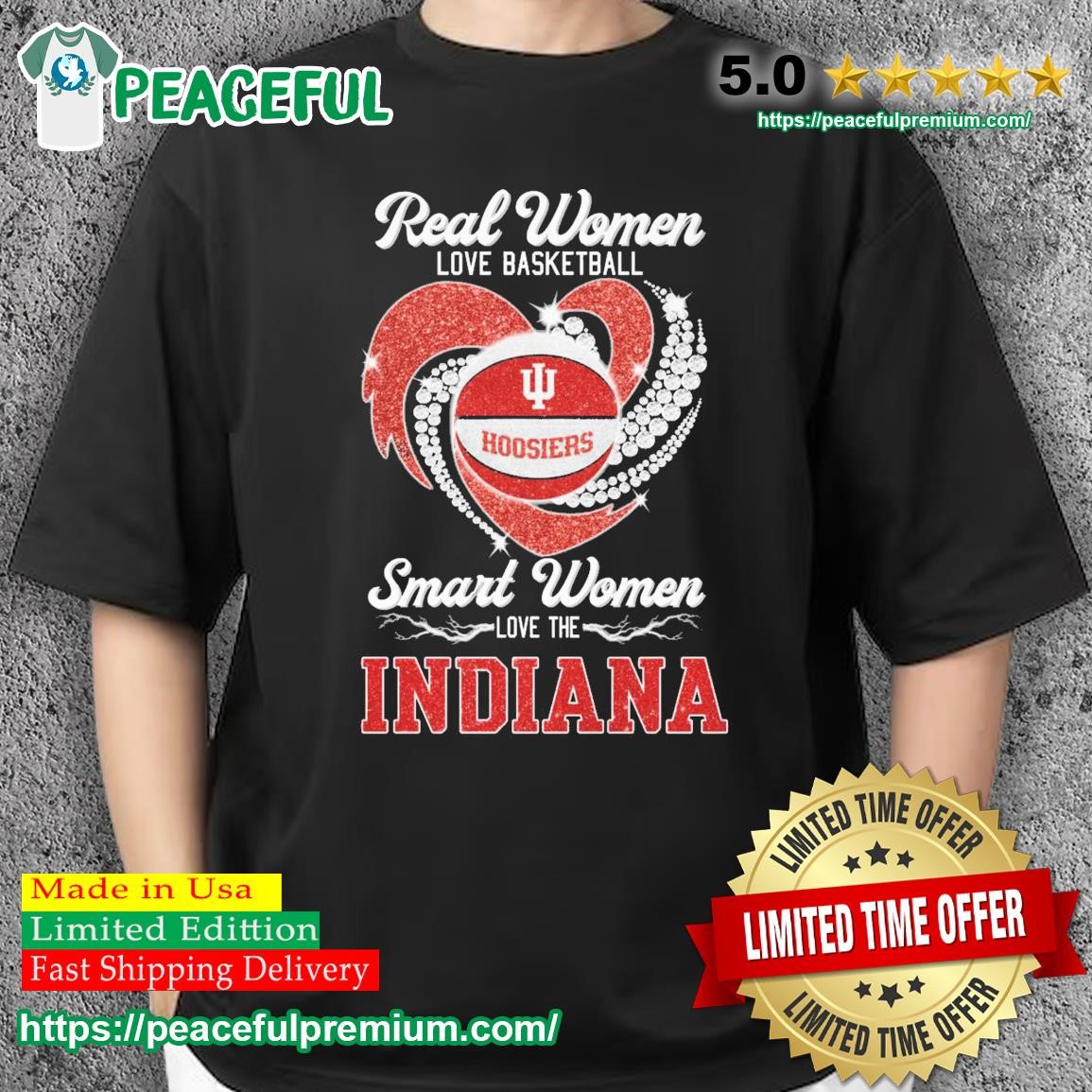 Women's Indiana Basketball T-shirt Indiana University 