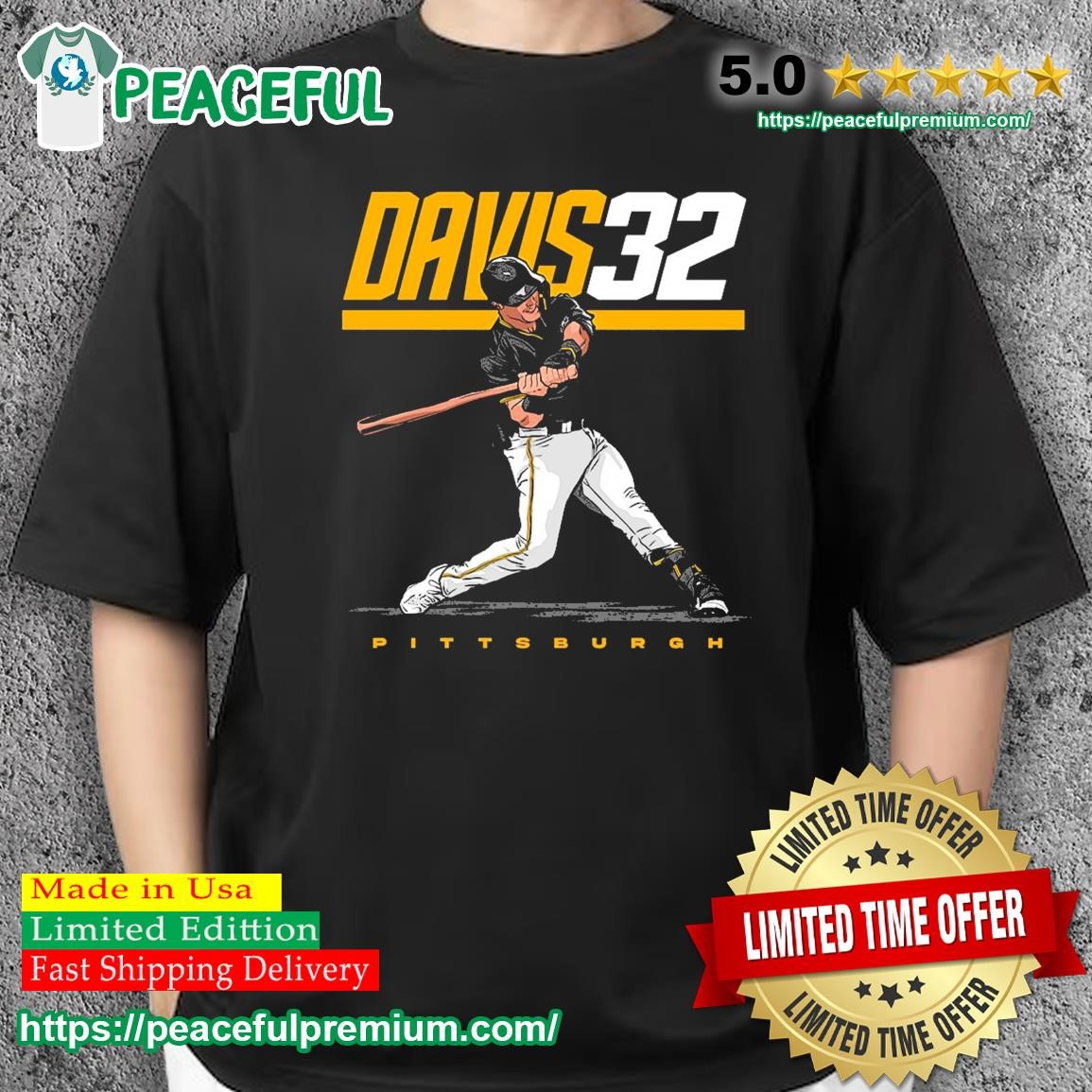 Henry Davis Davis 32 Pittsburgh Pirates Shirt, hoodie, sweater