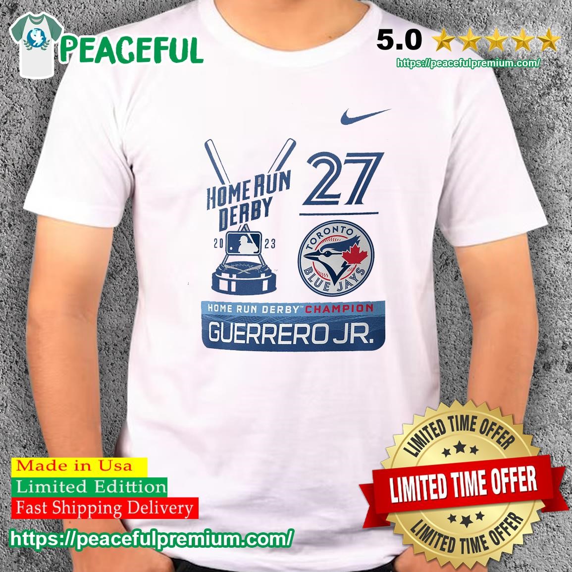 Vladimir guerrero jr. toronto blue jays nike 2023 home run derby champion  shirt, hoodie, sweater, long sleeve and tank top