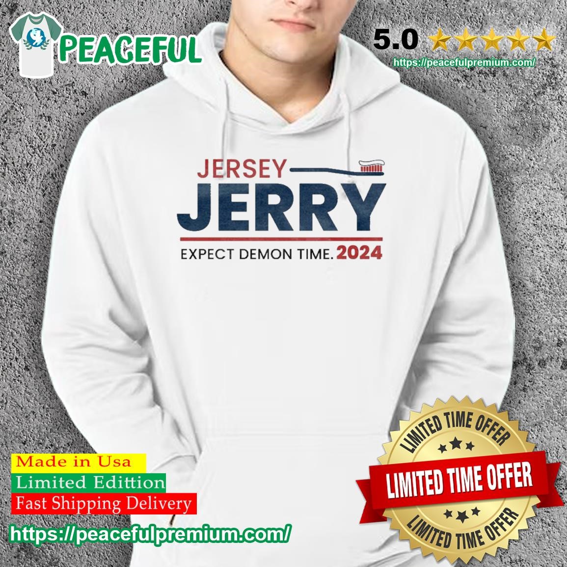 Jersey Jerry 2024 Expect Demon Time Shirt