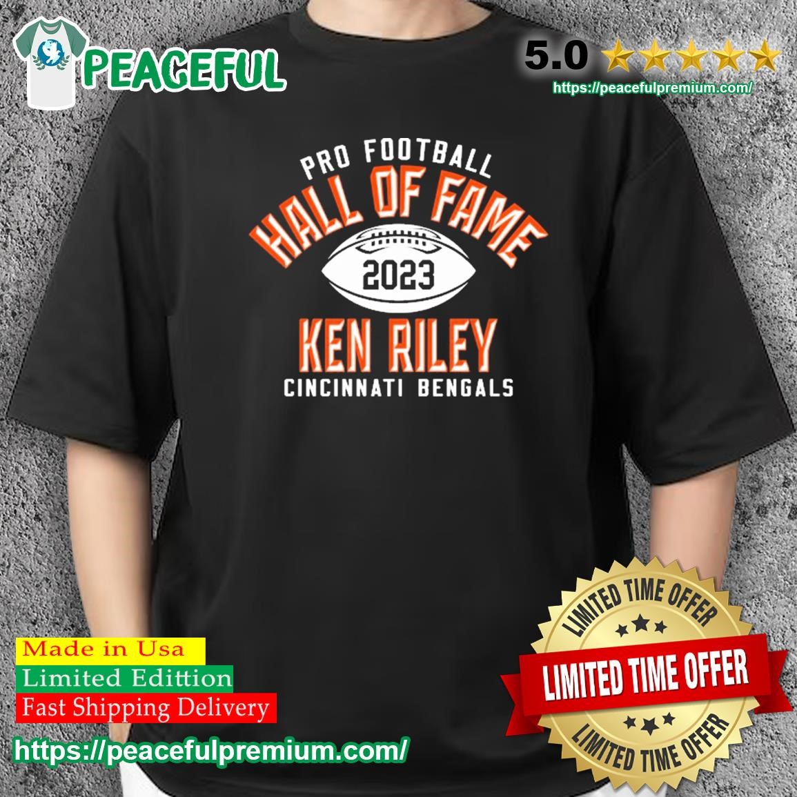 Ken Riley Cincinnati Bengals Pro Football Hall Of Fame 2023 Shirt