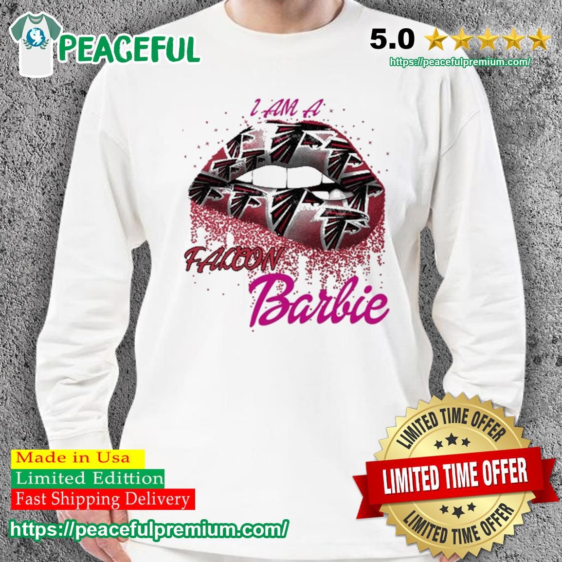 Lip Atlanta Falcons I Am A Falcon Barbie Shirt, hoodie, sweater, long  sleeve and tank top