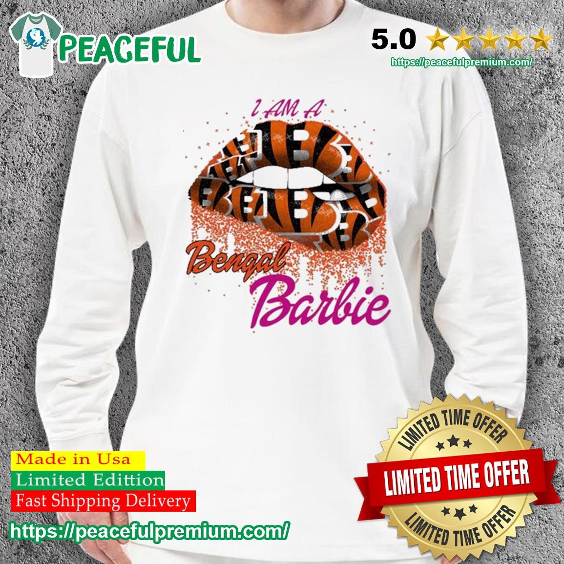 Lip Cincinnati Bengals I Am A Bengal Barbie Shirt, hoodie, sweater, long  sleeve and tank top