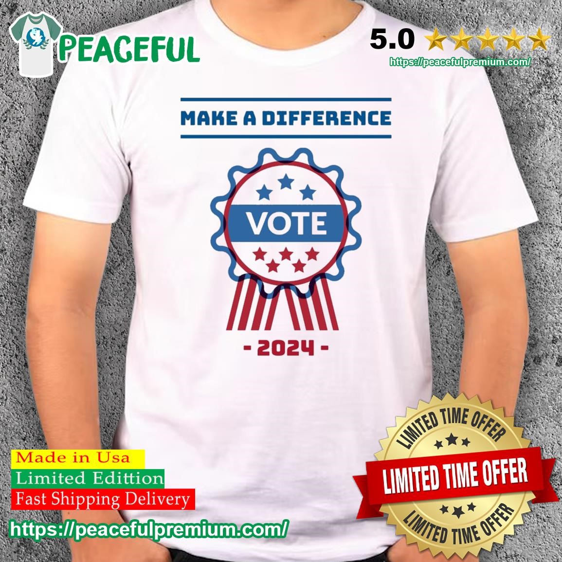 Make a difference, Vote in 2024 TShirt