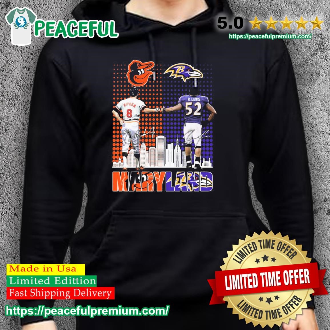 Cal Ripken and Ray Lewis Maryland signatures shirt, hoodie, sweater, long  sleeve and tank top