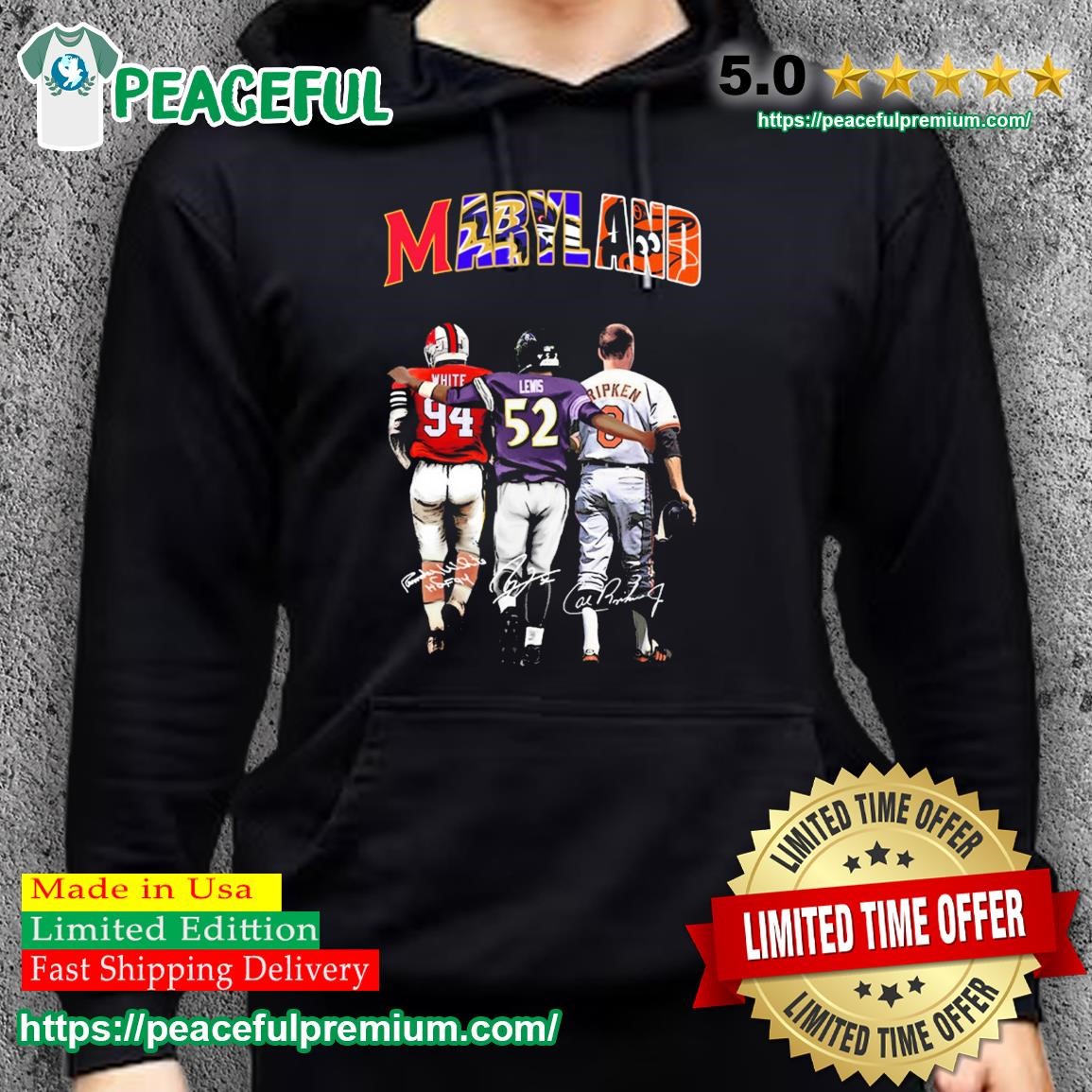 Best maryland Sports Randy White Ray Lewis and Cal Ripken Signatures Shirt,  hoodie, sweater, long sleeve and tank top