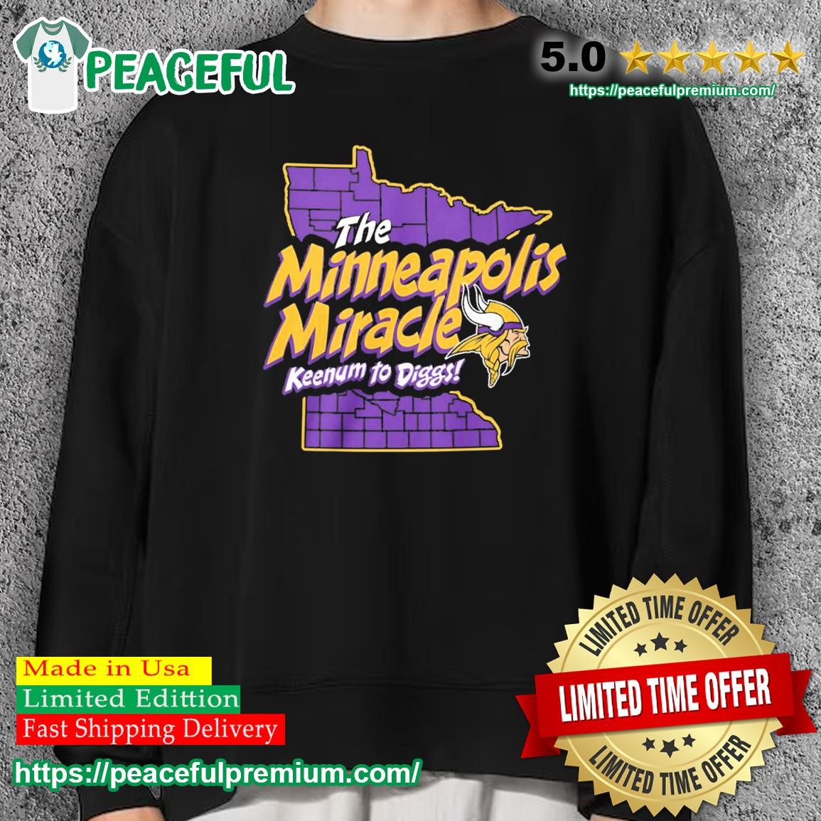 Minneapolis Miracle Hoodie Minnesota Vikings Hoodies Skol Vikings Gift – We  Got Good