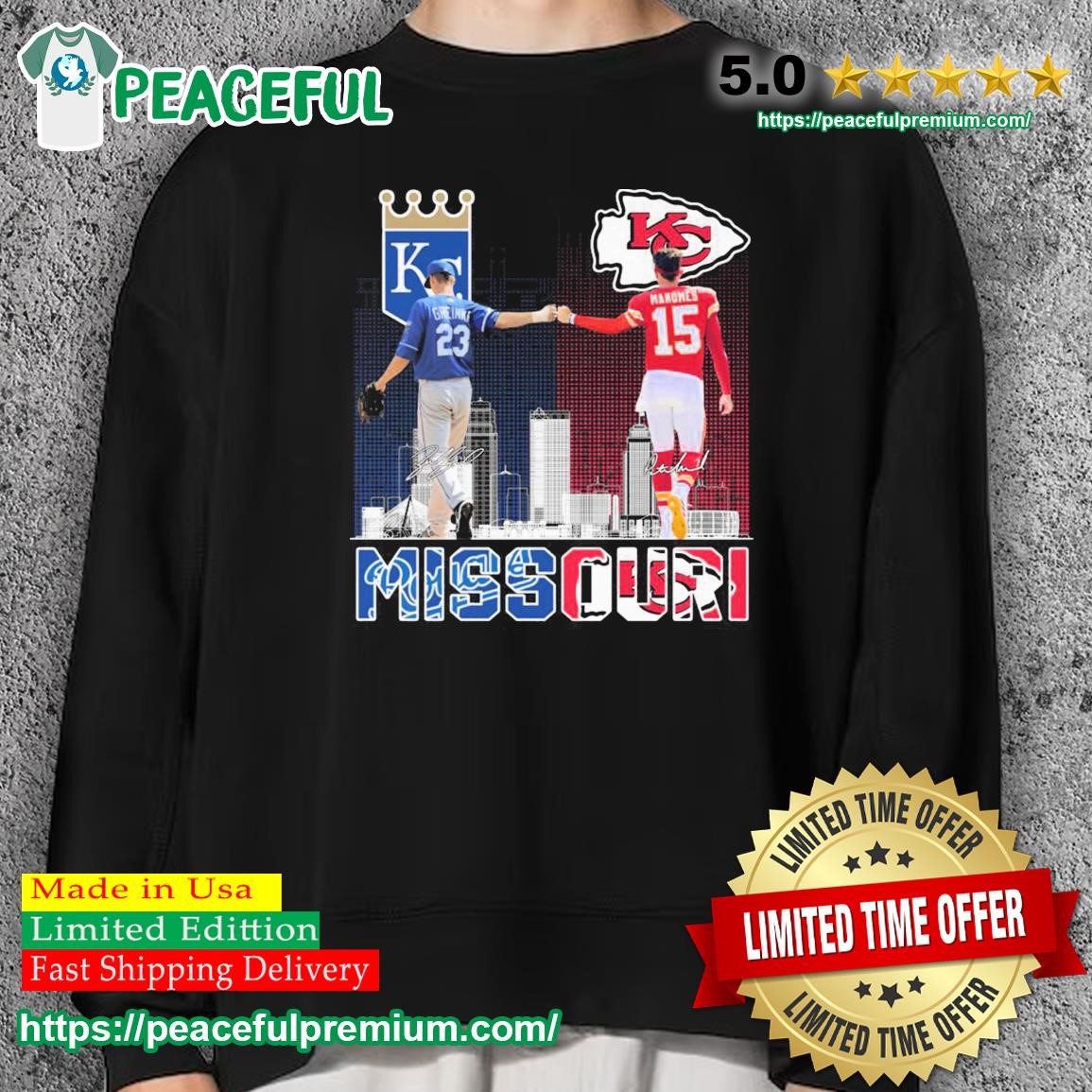 Missouri Kansas City Chief Patrick Mahomes And Royals Greinke T Shirt,  hoodie, sweater and long sleeve